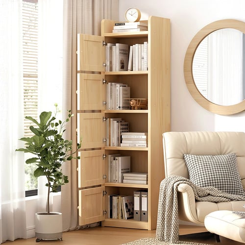 Arlo Bamboo 5 Shelf Bookcase