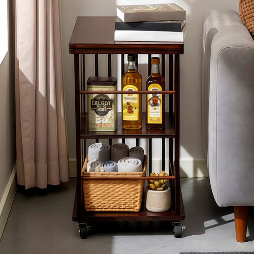 Maeve Bamboo Foldable Kitchen Trolley