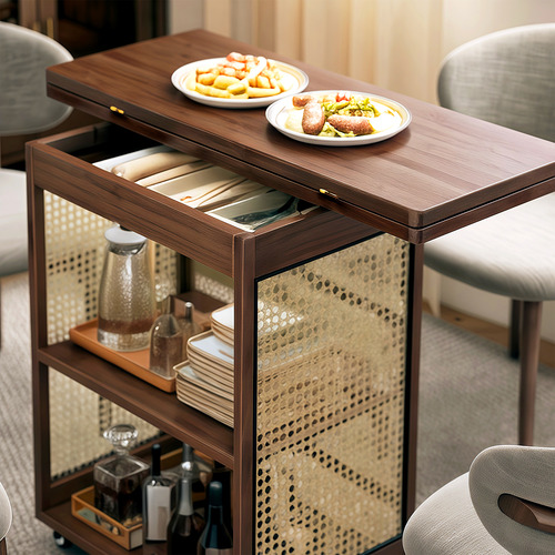 Maeve Bamboo Foldable Kitchen Island Trolley
