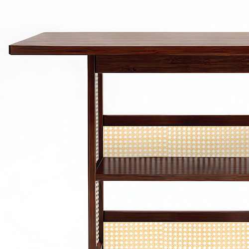 Maeve Bamboo Foldable Kitchen Island Trolley