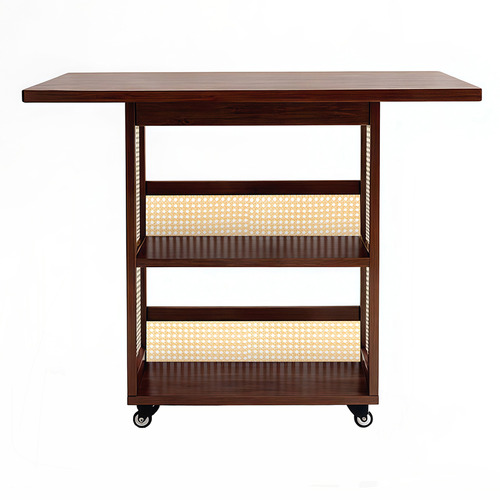 Maeve Bamboo Foldable Kitchen Island Trolley