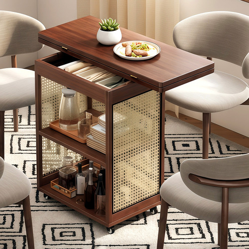 Maeve Bamboo Foldable Kitchen Island Trolley