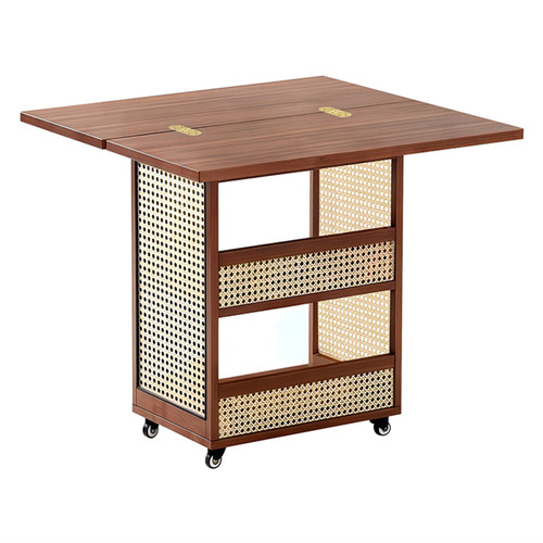 Maeve Bamboo Foldable Kitchen Island Trolley