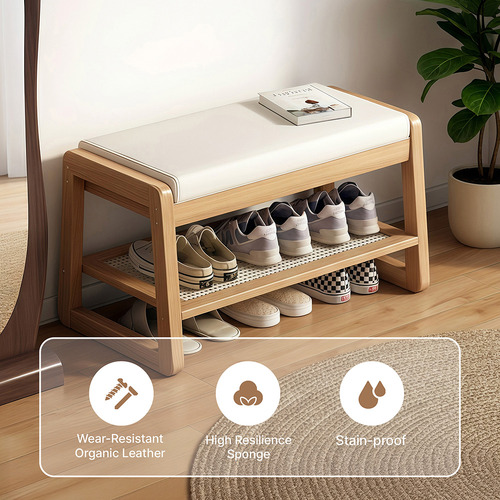 Iris Bamboo Shoe Storage Bench