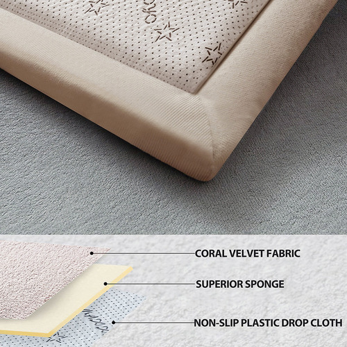 Beige Luna Memory Foam Tatami Mat