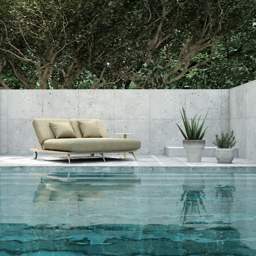 Bailar Aluminium Alloy Double Sun Lounge