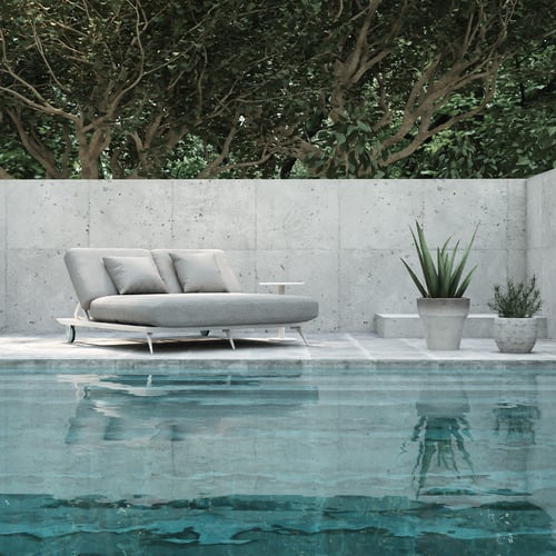 Bailar Aluminium Alloy Double Sun Lounge