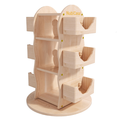 Kids' Ryuan Rubberwood Rotating Bookcase