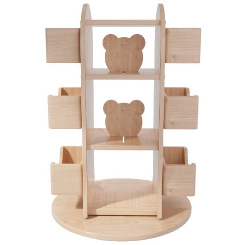 Kids' Ryuan Rubberwood Rotating Bookcase