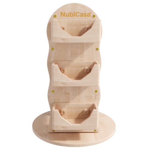 Kids' Ryuan Rubberwood Rotating Bookcase