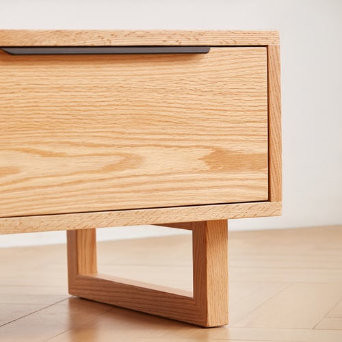 Maren American Oak Bedside Table