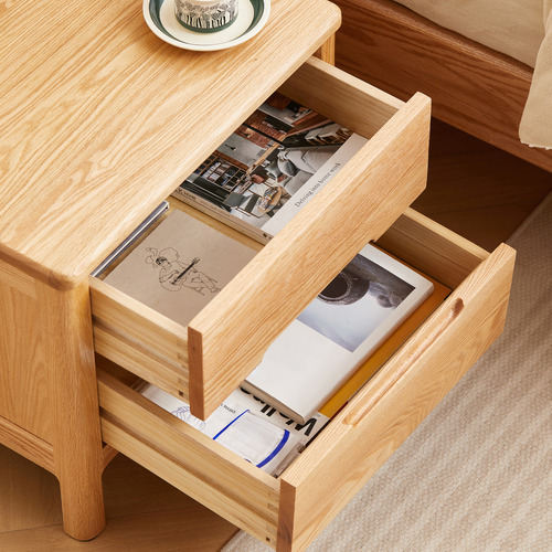Maren American Oak Bedside Table