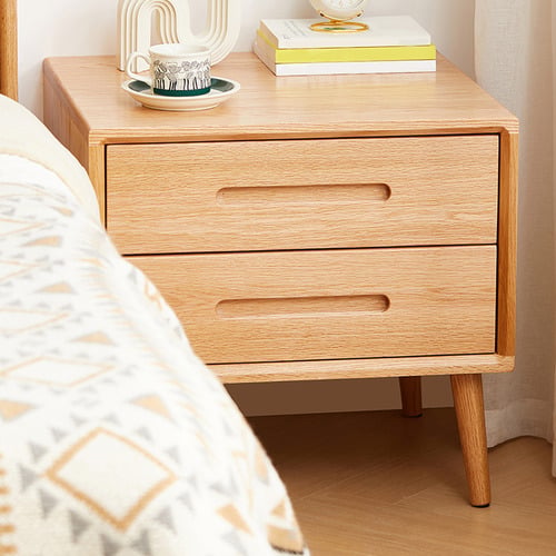 Maren American Oak Bedside Table
