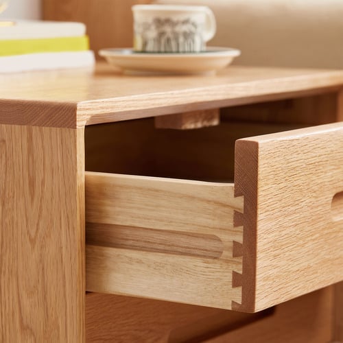 Maren American Oak Bedside Table