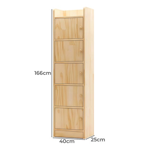 Arlo 5 Shelf Bamboo Bookcase