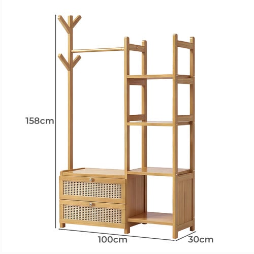 Orion Bamboo Clothing Rack