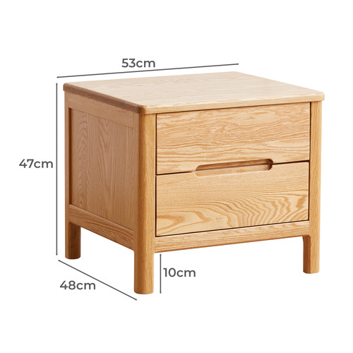 Maren American Oak Bedside Table