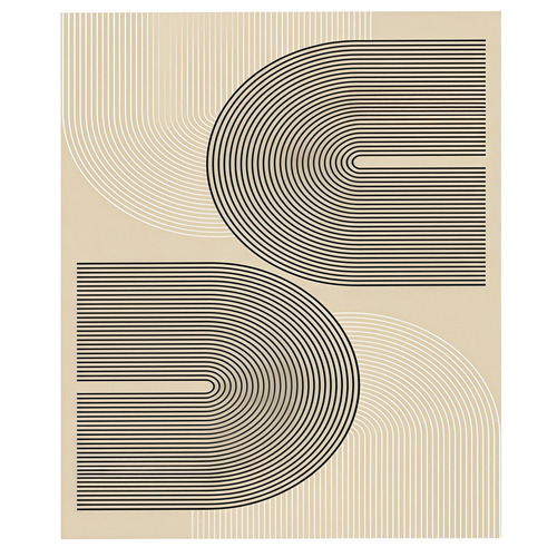 Livia Curved Arc Line Rug