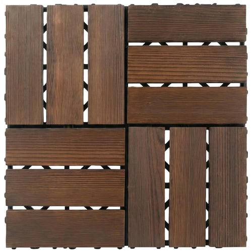 Yelena 300 x 300mm Pine Wood Deck Tiles