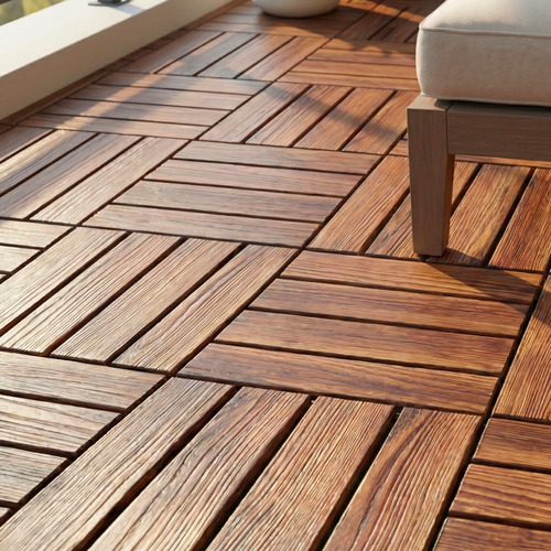 Svetlana 300 x 300mm Pine Wood Deck Tiles