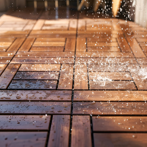 Tatiana 300 x 300mm Pine Wood Deck Tiles