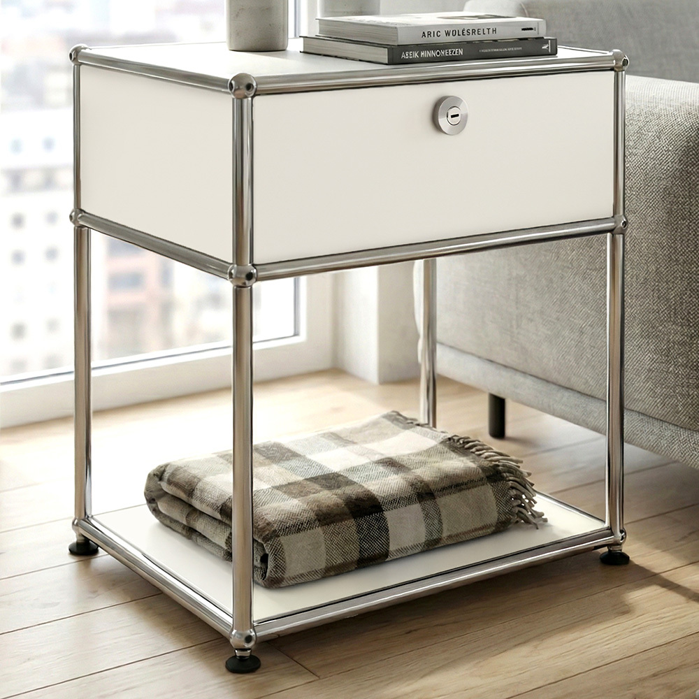 Murphy Steel Bedside Table