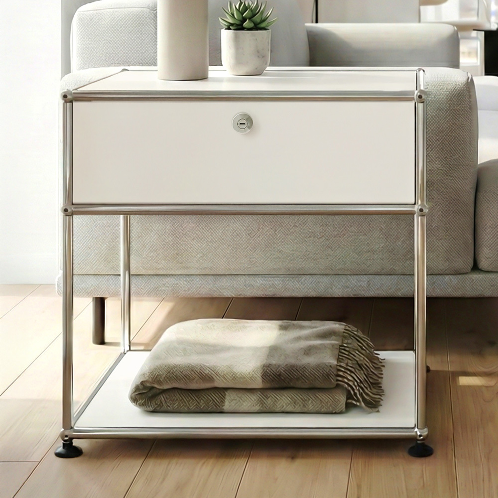 Murphy Steel Bedside Table