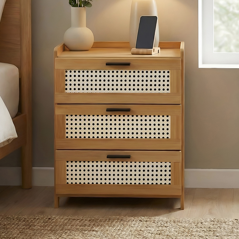 Blanche Bamboo Bedside Table