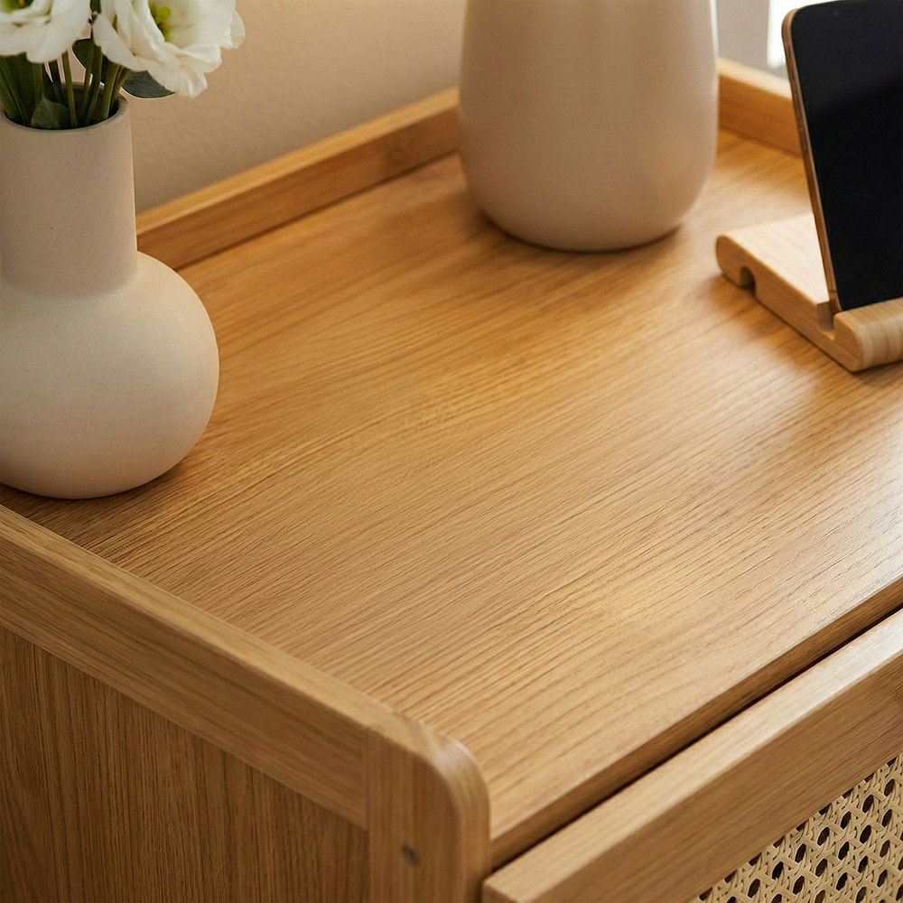Blanche Bamboo Bedside Table
