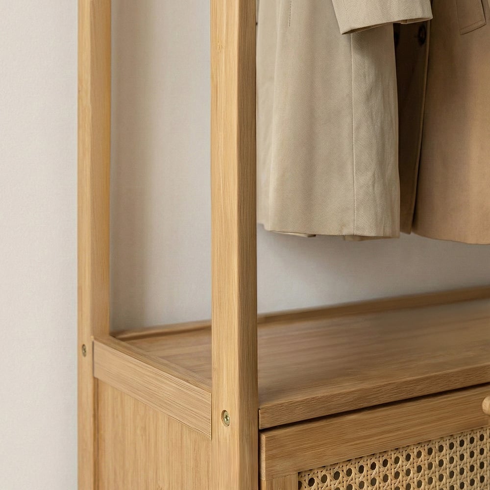 Luca Bamboo Clothing Rack