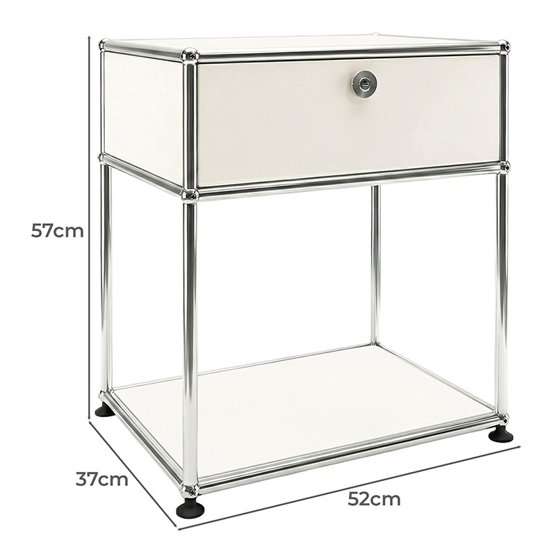 Murphy Steel Bedside Table