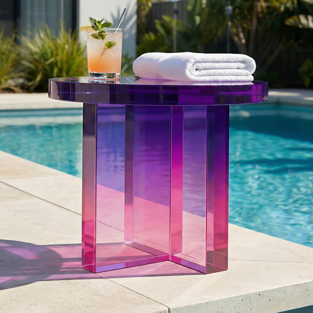 Clarie Acrylic Side Table