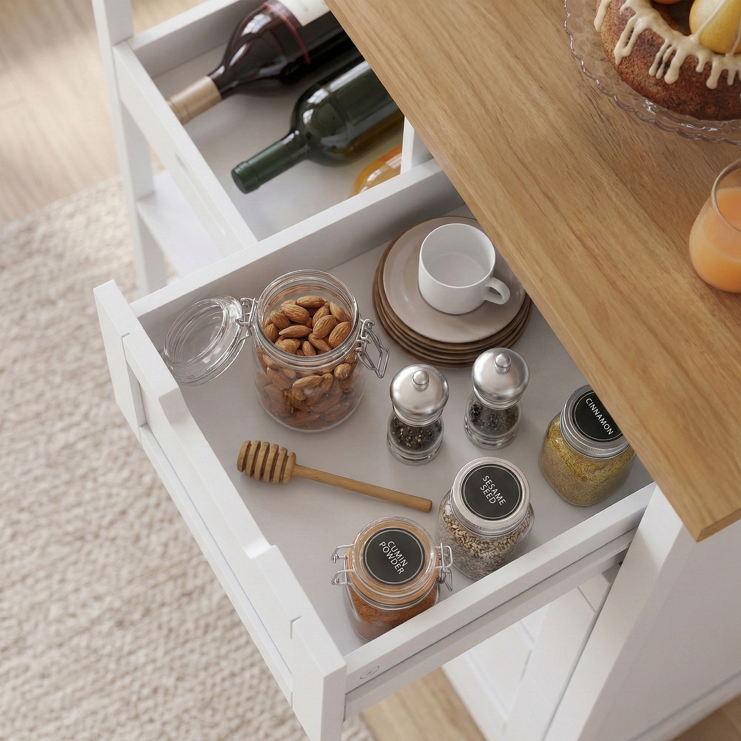 Kanoa Kitchen Storage Trolley