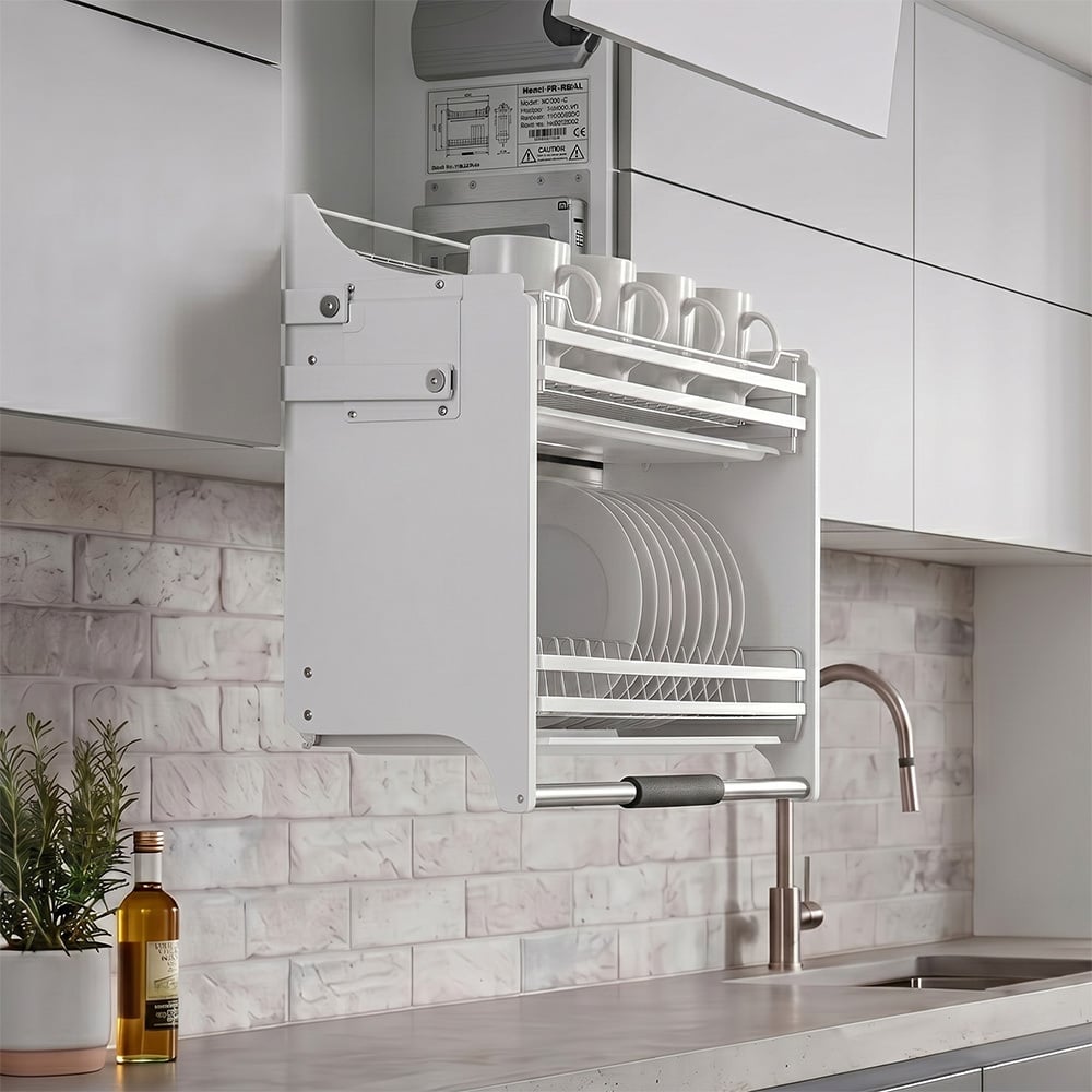 Colby Stainless Steel Pull-Down Kitchen Storage