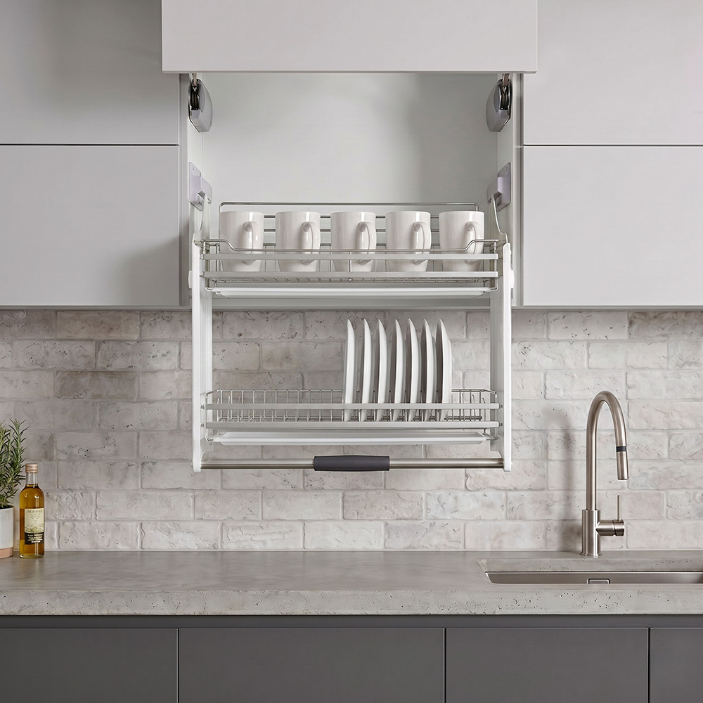 Colby Stainless Steel Pull-Down Kitchen Storage
