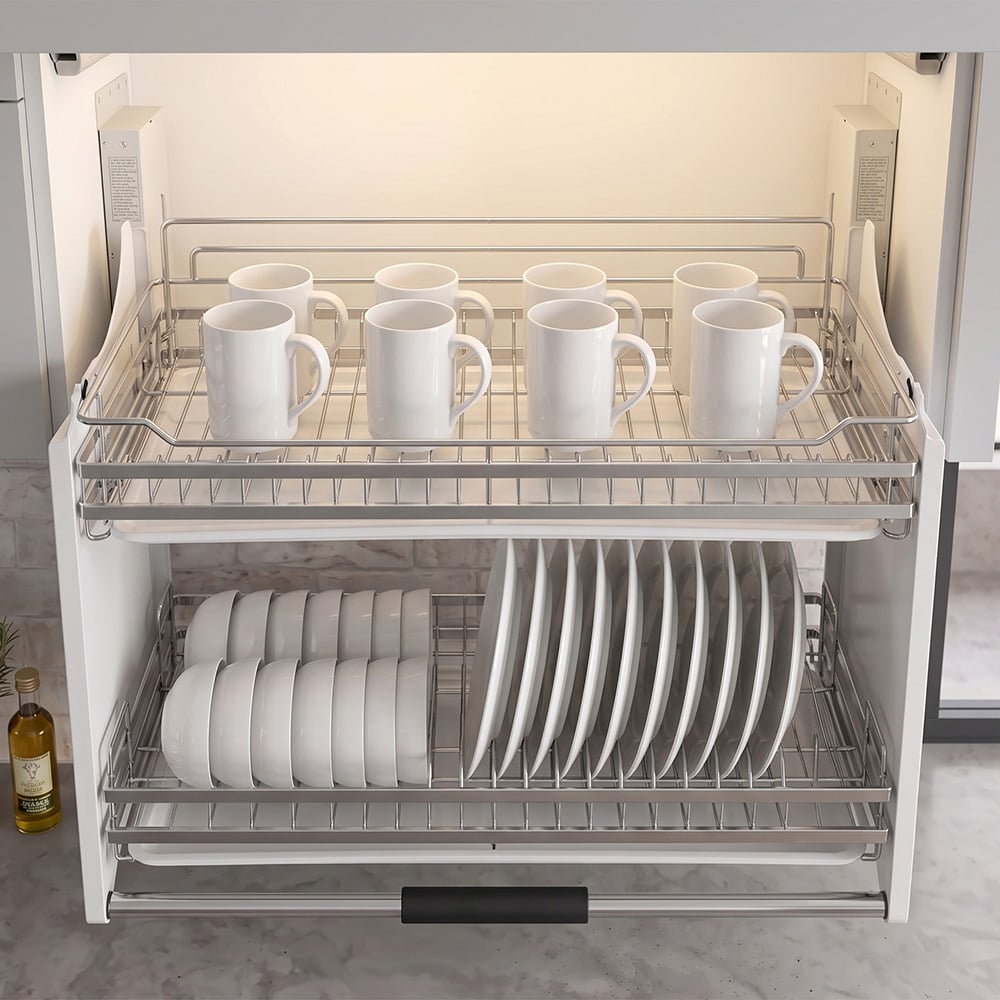 Colby Stainless Steel Pull-Down Kitchen Storage