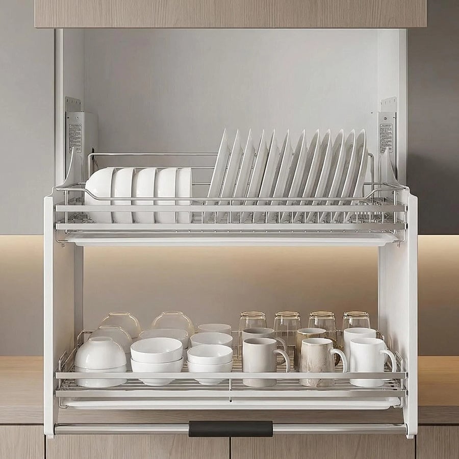 Colby Stainless Steel Pull-Down Kitchen Storage