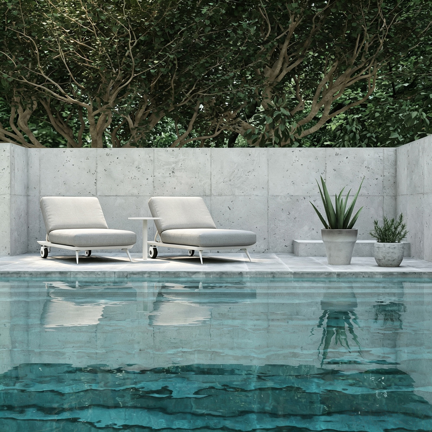 Bailar Aluminium Alloy Single Sun Lounge