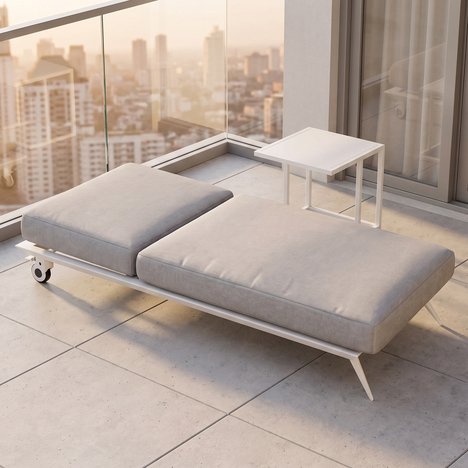 Bailar Aluminium Alloy Single Sun Lounge