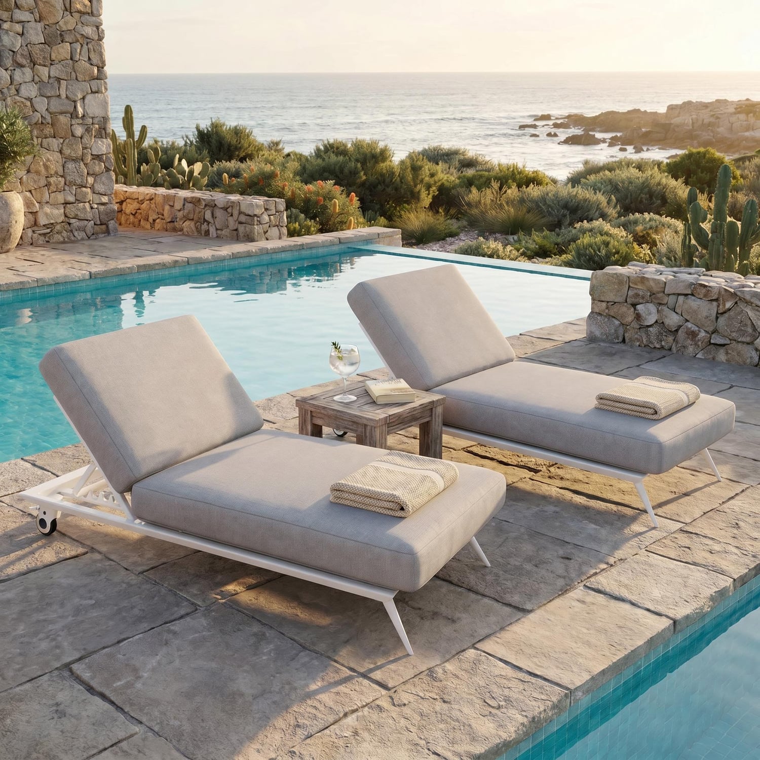 Bailar Aluminium Alloy Single Sun Lounge