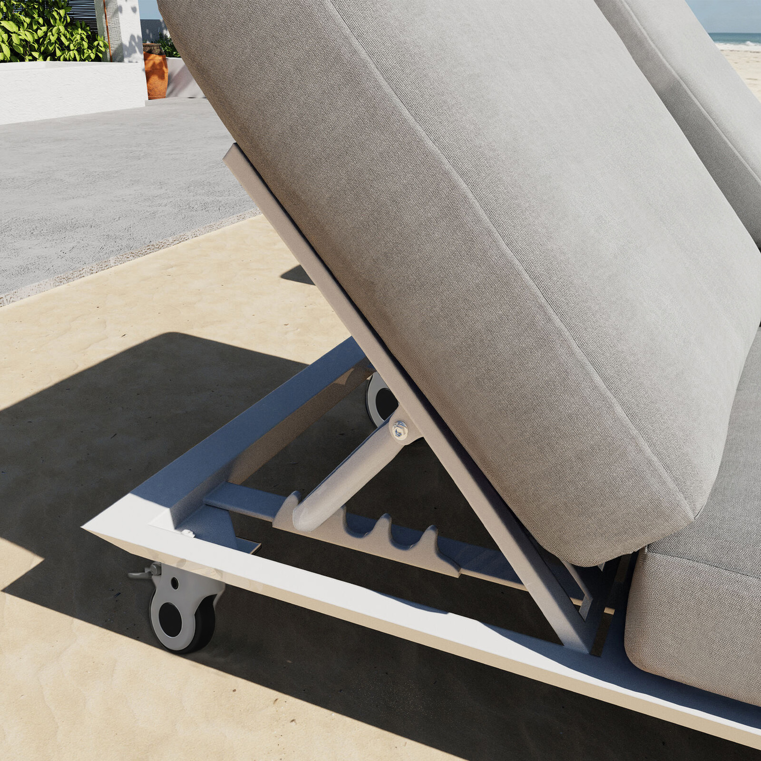Bailar Aluminium Alloy Double Sun Lounge