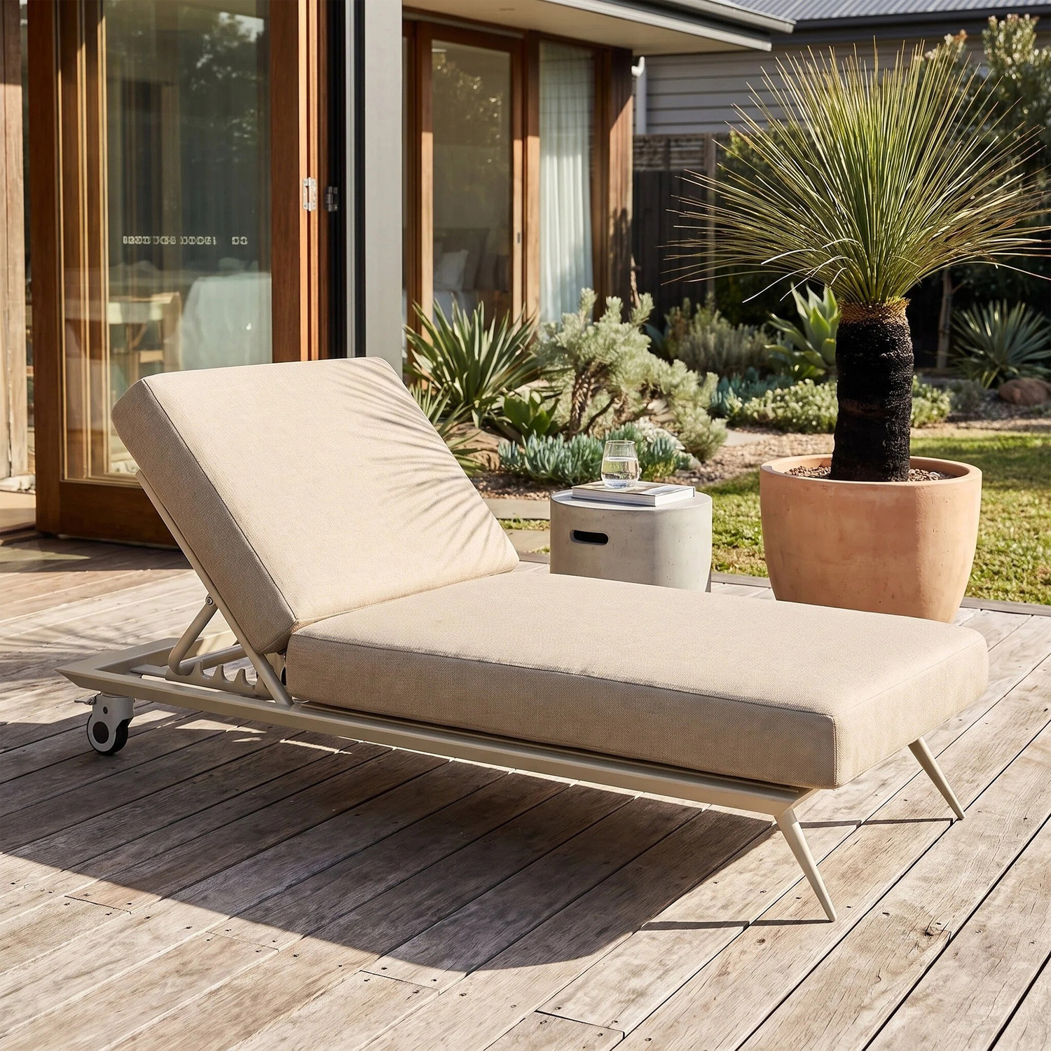 Bailar Aluminium Alloy Single Sun Lounge