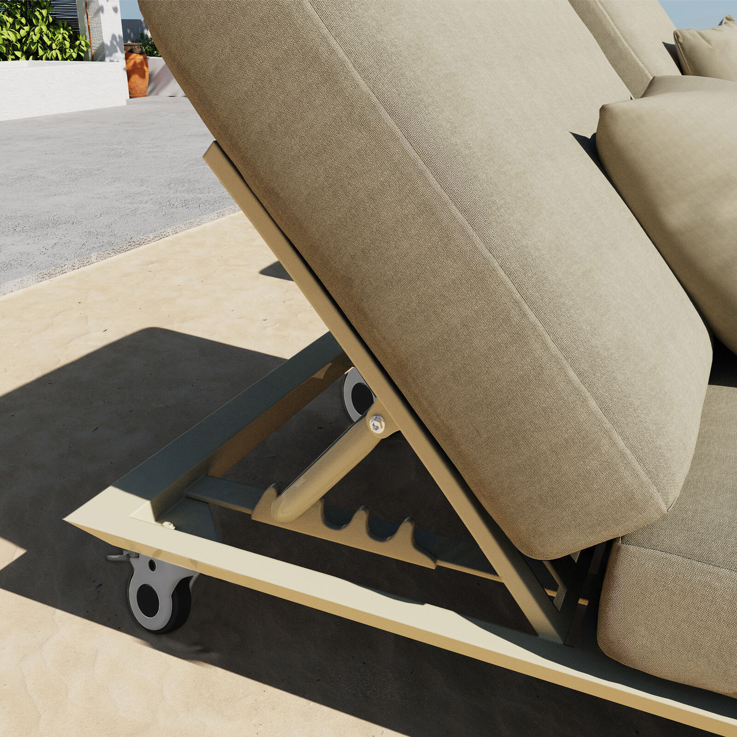 Bailar Aluminium Alloy Single Sun Lounge