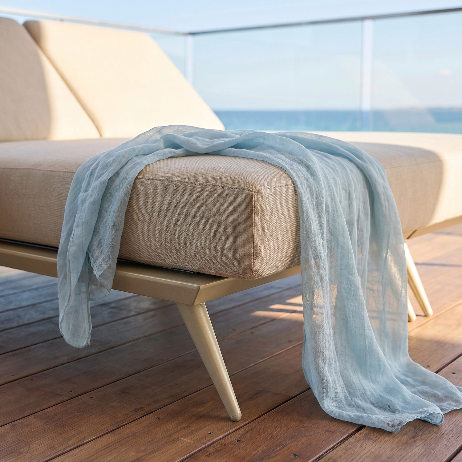Bailar Aluminium Alloy Double Sun Lounge