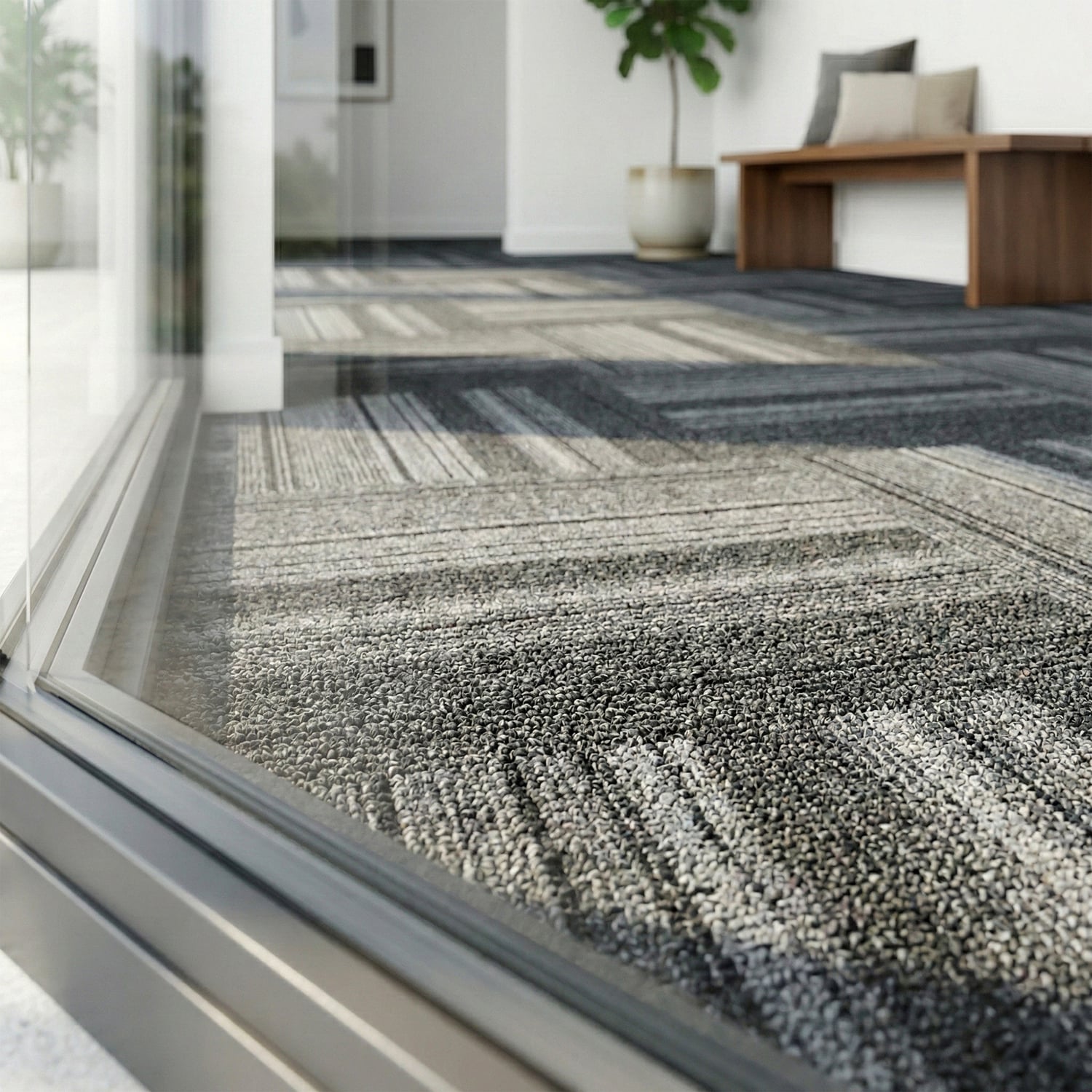 Greco 500 x 500mm Grey Square Carpet Tiles