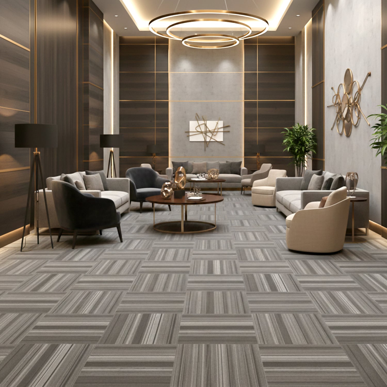 Greco 500 x 500mm Grey Square Carpet Tiles