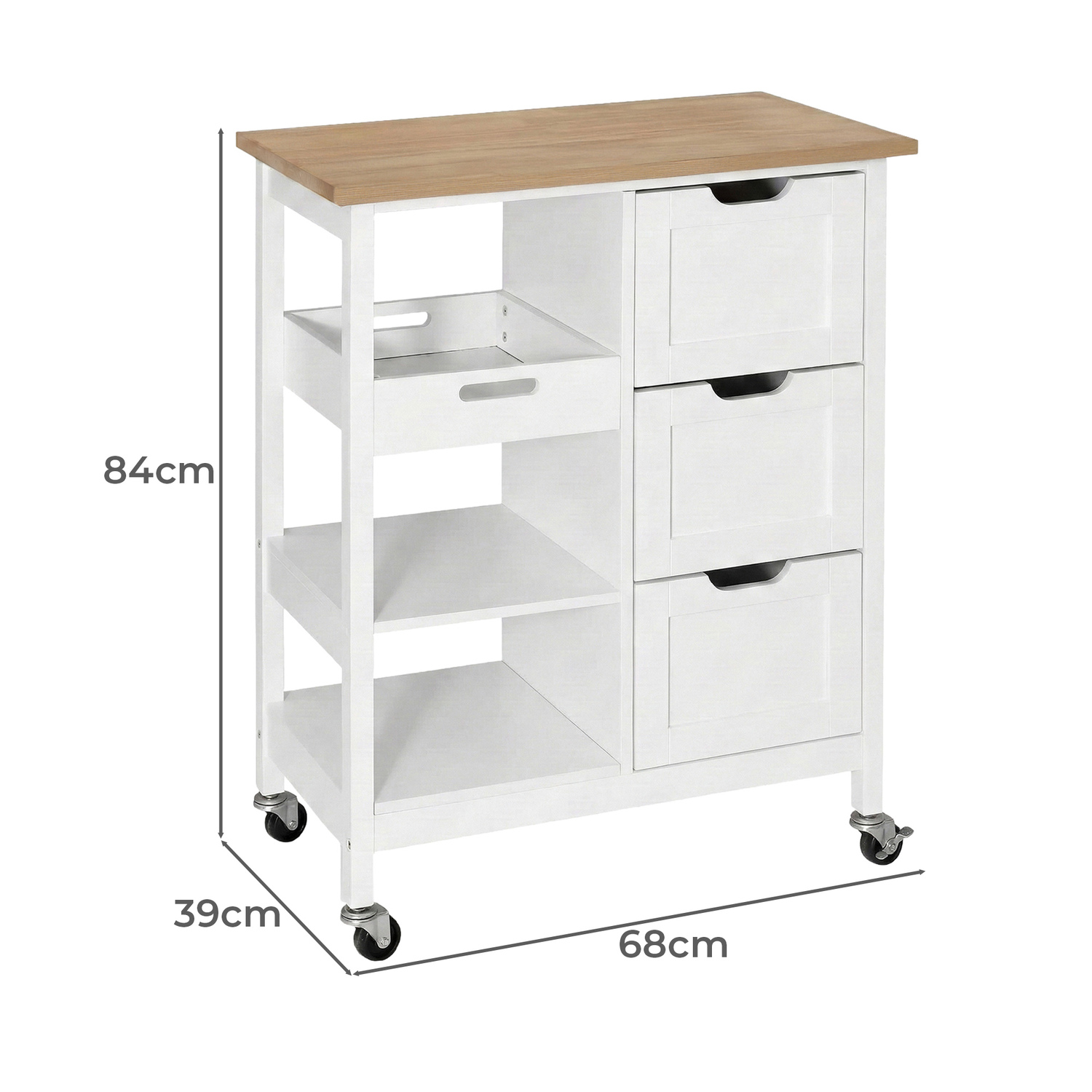 Kanoa Kitchen Storage Trolley