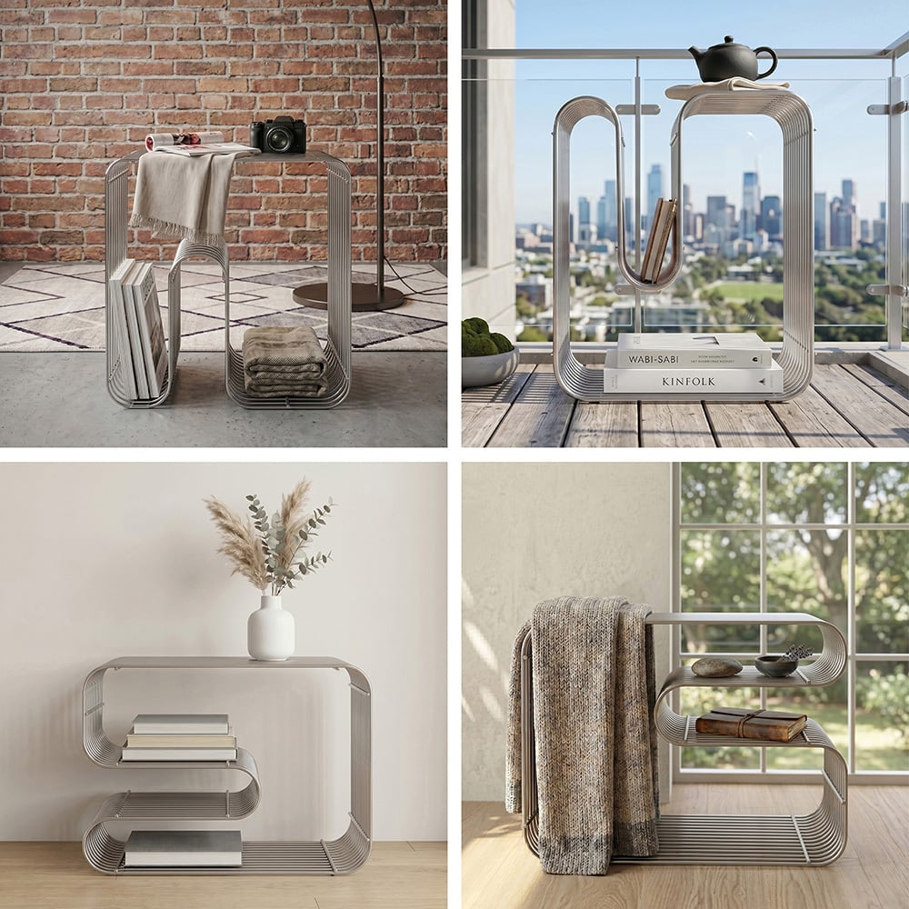 Naomi Iron Side Table