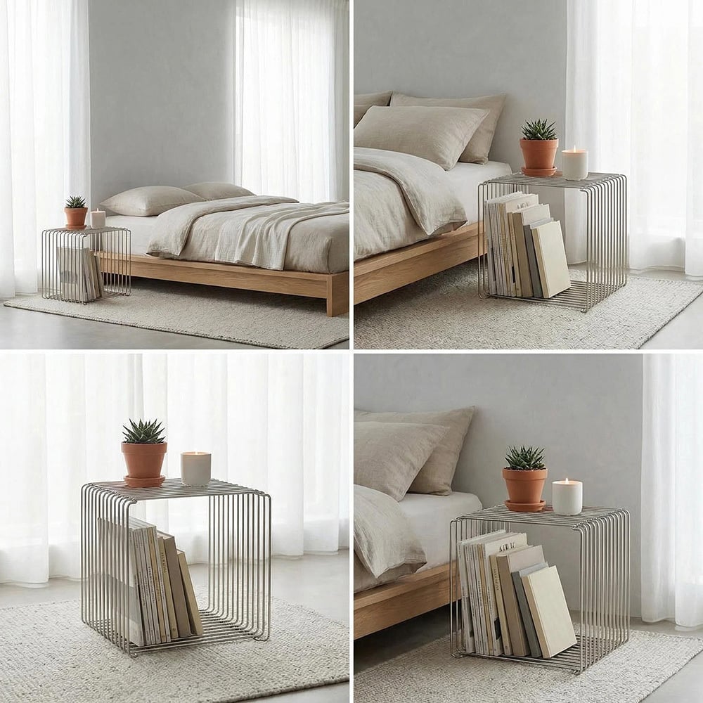 Eden Iron Cube Side Table