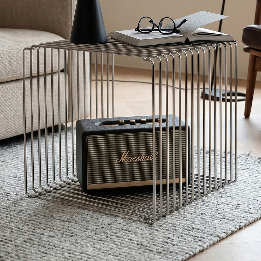 Eden Iron Cube Side Table